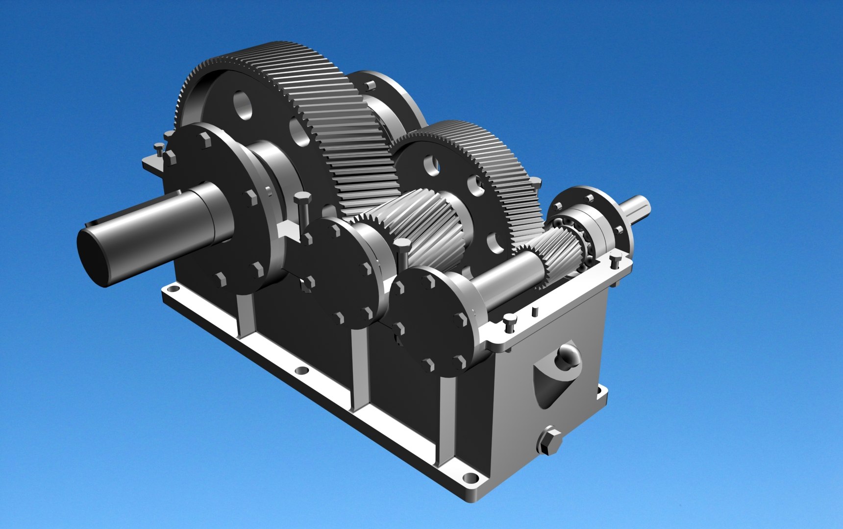 Helical Reducer 3d 3ds
