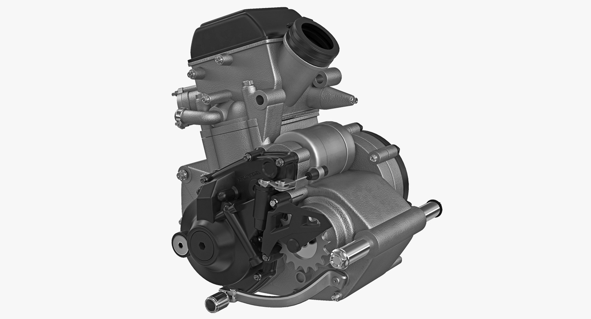 Motocross Motorcycle Engine 2 3D model preview