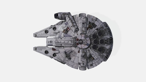 スターウォーズ ミレニアムファルコン 3D 反射写真 若返っ