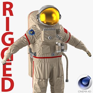 Chinese Space Suit Haiying Rigged for Cinema 4D