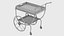 3D serving trolley