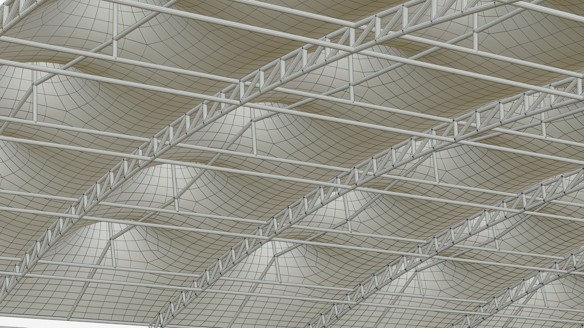 Steel Structure Arch 3D Model - TurboSquid 2317311