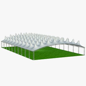 Steel Structure Arch 3D model