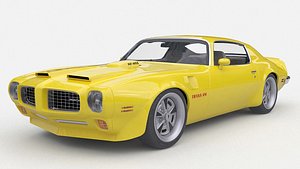 1973 Pontiac Firebird Trans Am SD-455 3D model