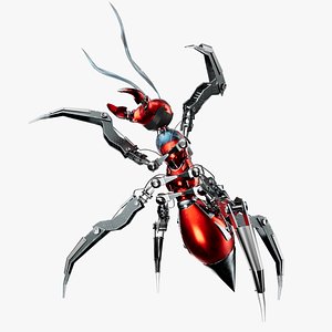 3D Robotic Character Ant Bot with RIG