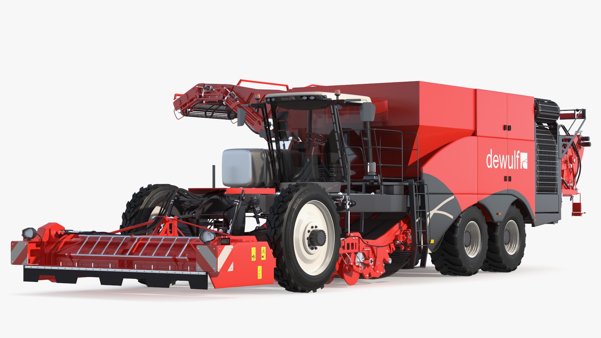 Dewulf Enduro 4-Row Harvester 3D model preview