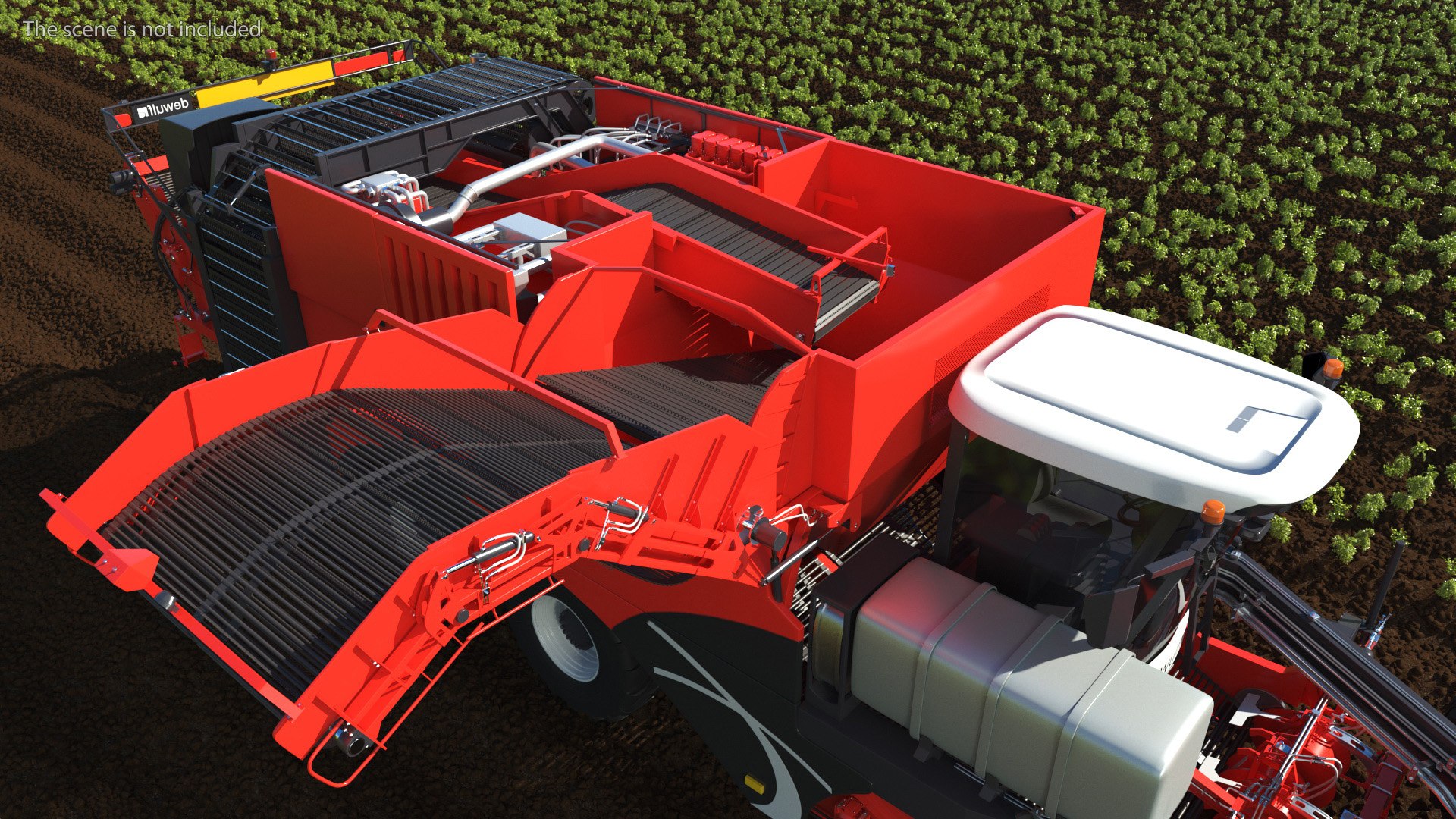Dewulf Enduro 4-Row Harvester 3D Model - TurboSquid 2040971