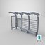 Bus Stop 03 Clean and Dirty 3D model