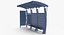 Bus Stop 03 Clean and Dirty 3D model
