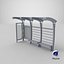 Bus Stop 03 Clean and Dirty 3D model