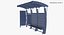 Bus Stop 03 Clean and Dirty 3D model