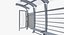 Bus Stop 03 Clean and Dirty 3D model