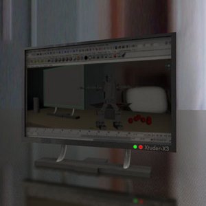 3d monitor model