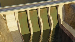 Dam - Low Poly - Game Ready - PBR