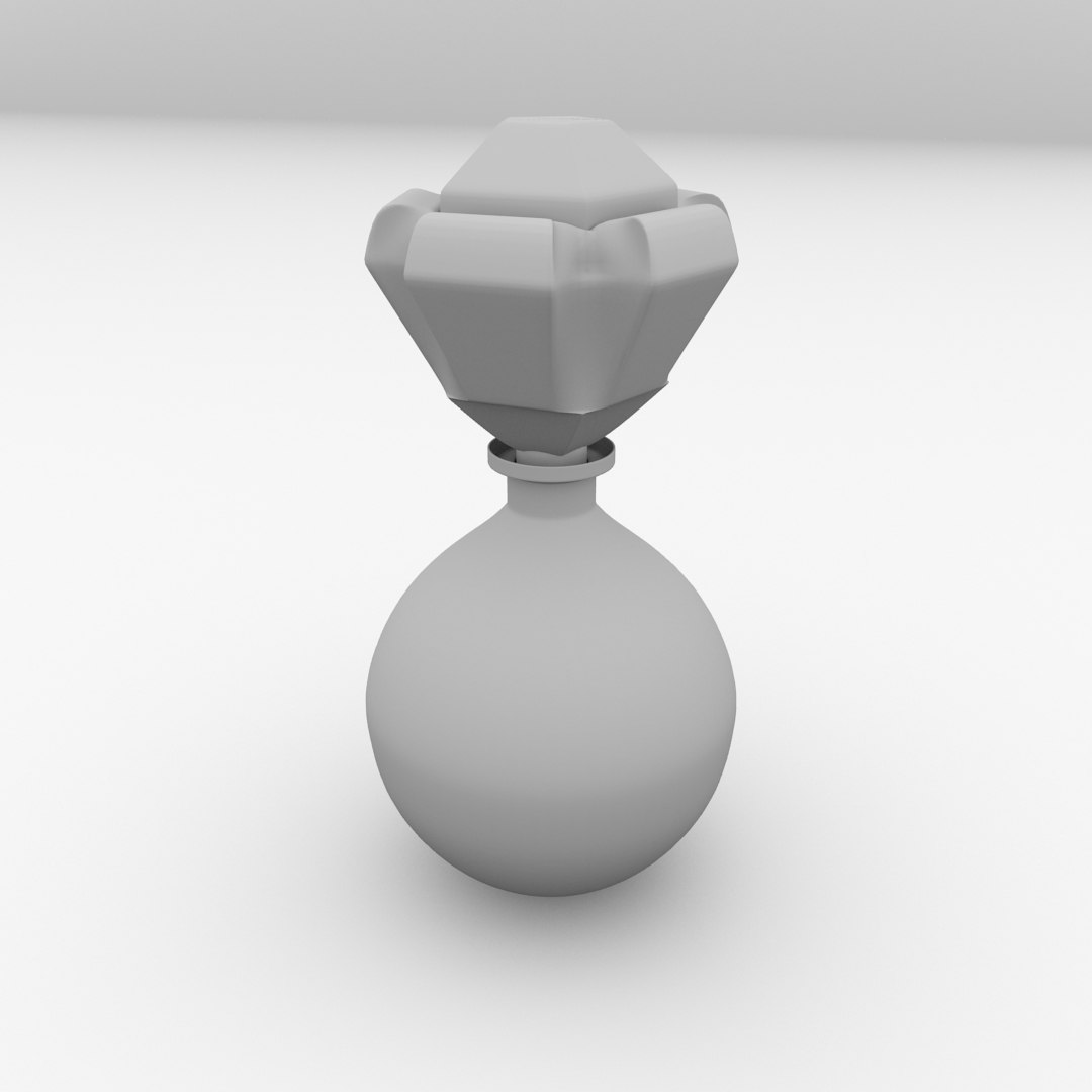 3d Model Perfume Bottle V3