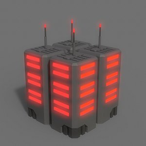 3D PBR Sci-Fi Building A26 model