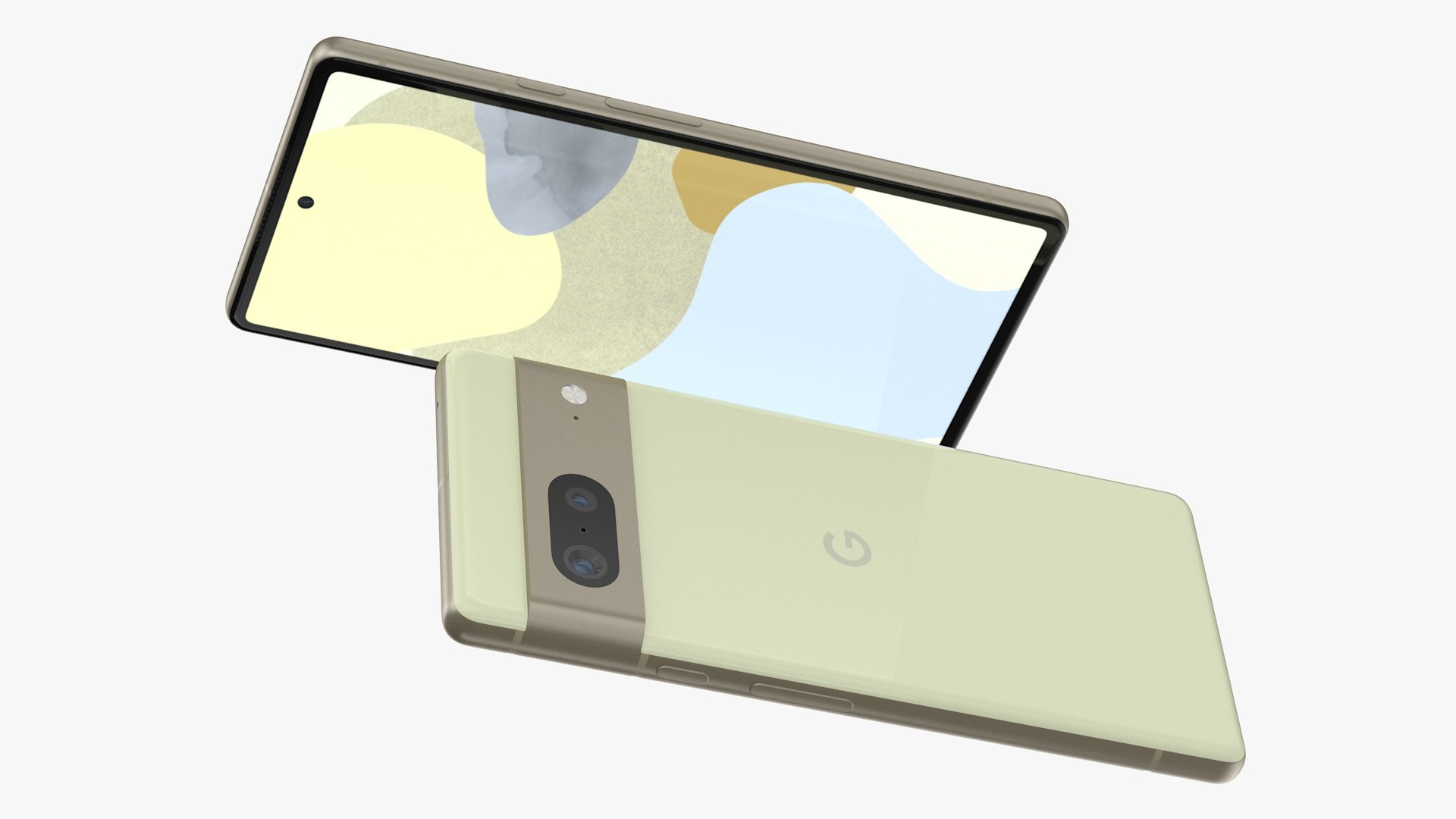 Google Pixel 7 Lemongrass Yellow 3D model - TurboSquid 1948849