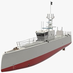 3D unmanned ship model
