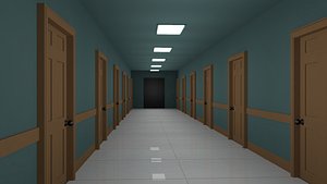 3D model Hotel Corridor