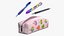 Pencil Case with Office Supplies  Collection