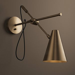 Restoration Hardware - 20th C Torpedo Sconce Vintage Brass