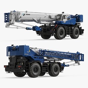 3D Tadano GR1000XL Mobile Crane