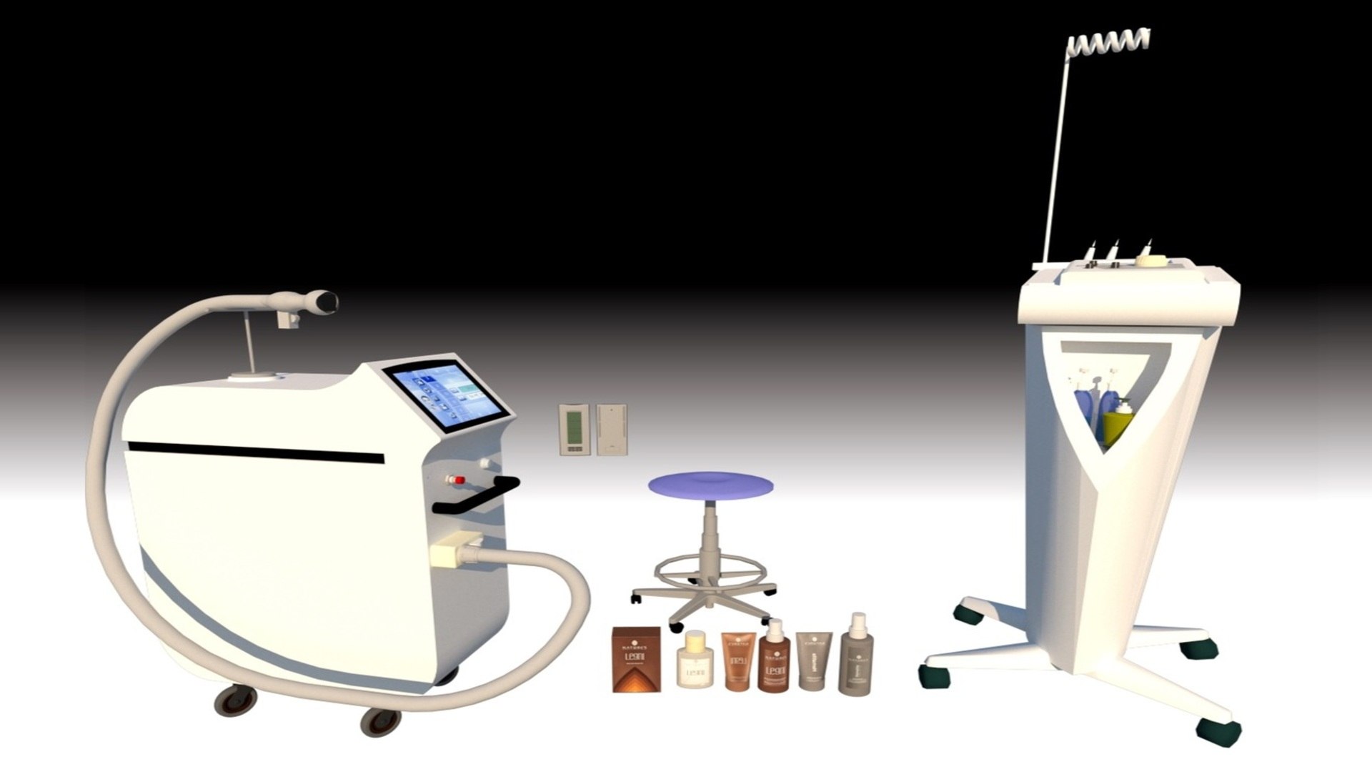 3D Pro Diode Laser Hair Removal Machines 3D https://p.turbosquid.com/ts-thumb/eu/l40KO9/Jh/3dprodiodelaserhairremovalmachinesandextras2/jpg/1656464863/1920x1080/fit_q87/63aa2773bc9ba52d1297263d754ccd9fa2923762/3dprodiodelaserhairremovalmachinesandextras2.jpg