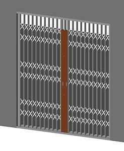 Sliding Door Revit Family 3D model