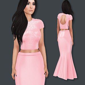 mermaid dress model