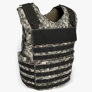 3D Tactical Vest - 42 - Metahuman - Parametric outfit - UE5 Skeleton Rigged