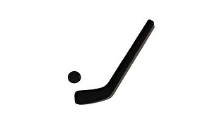3D model Hockey Mini Game Stick and Puck 3D Model STL OBJ FBX Files