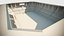 Fußball Fußballstadionsspiel bereites Modell 3d