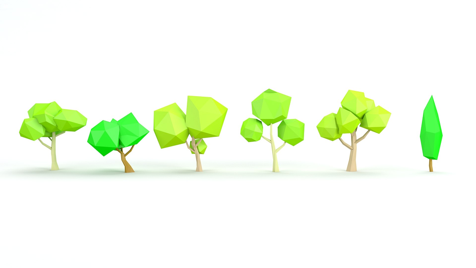 Cartoon Tree Toon 3d Model