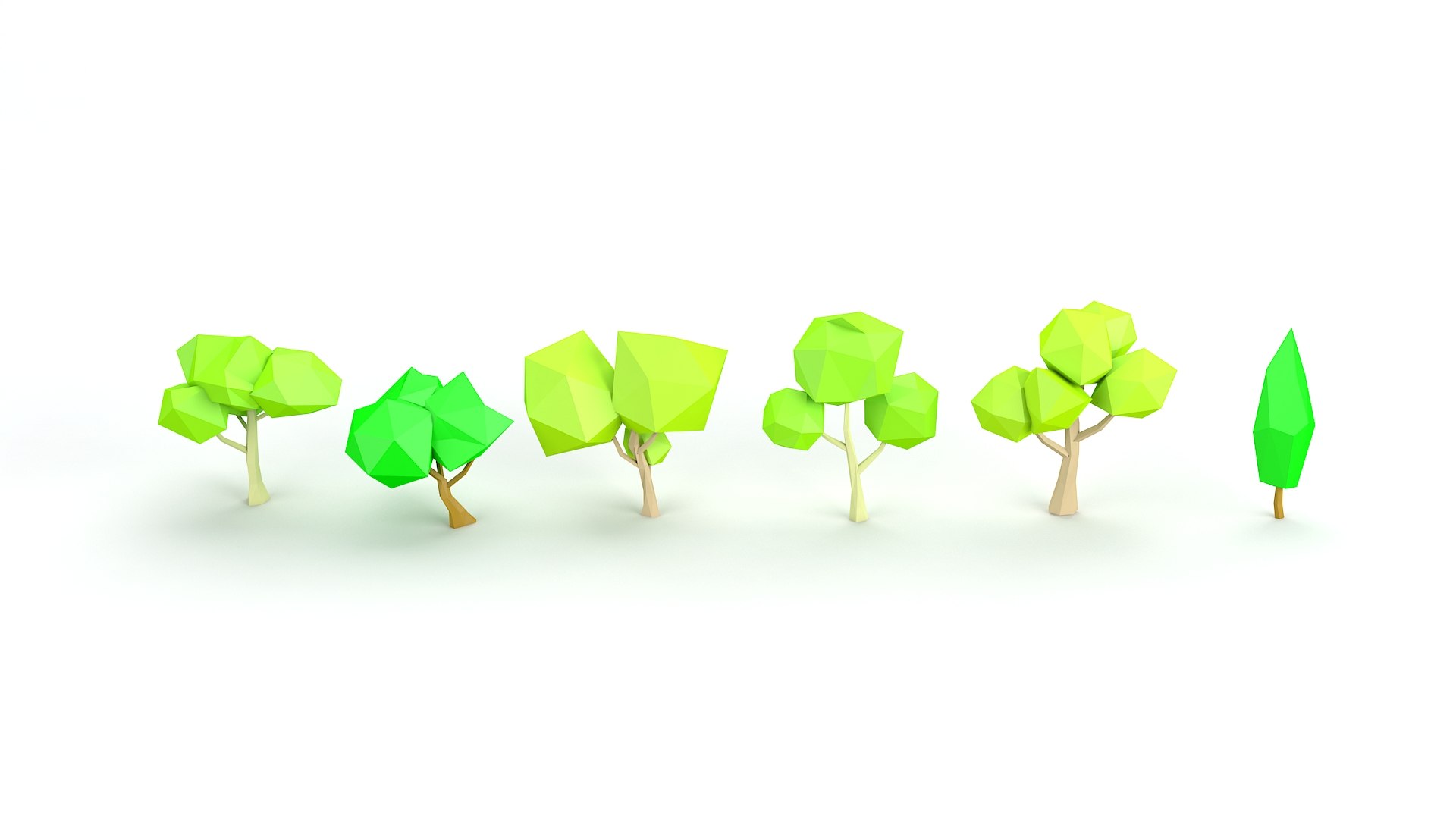 Cartoon Tree Toon 3d Model