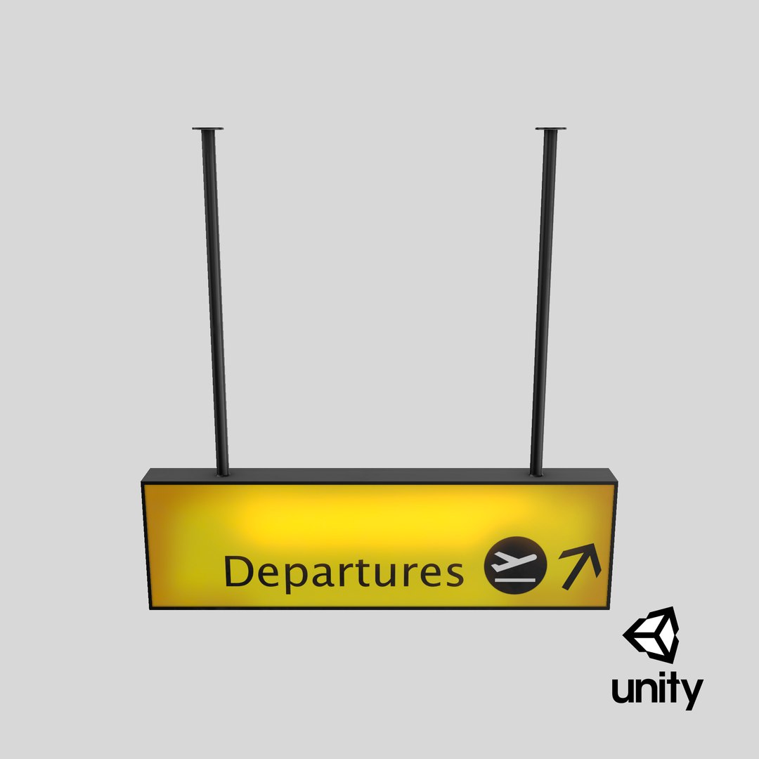 3D Airport Departures Sign | 1145629 | TurboSquid