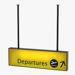 Airport Departure Sign