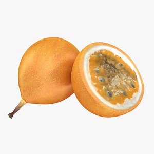 realistic passion fruit yellow 3d 3ds
