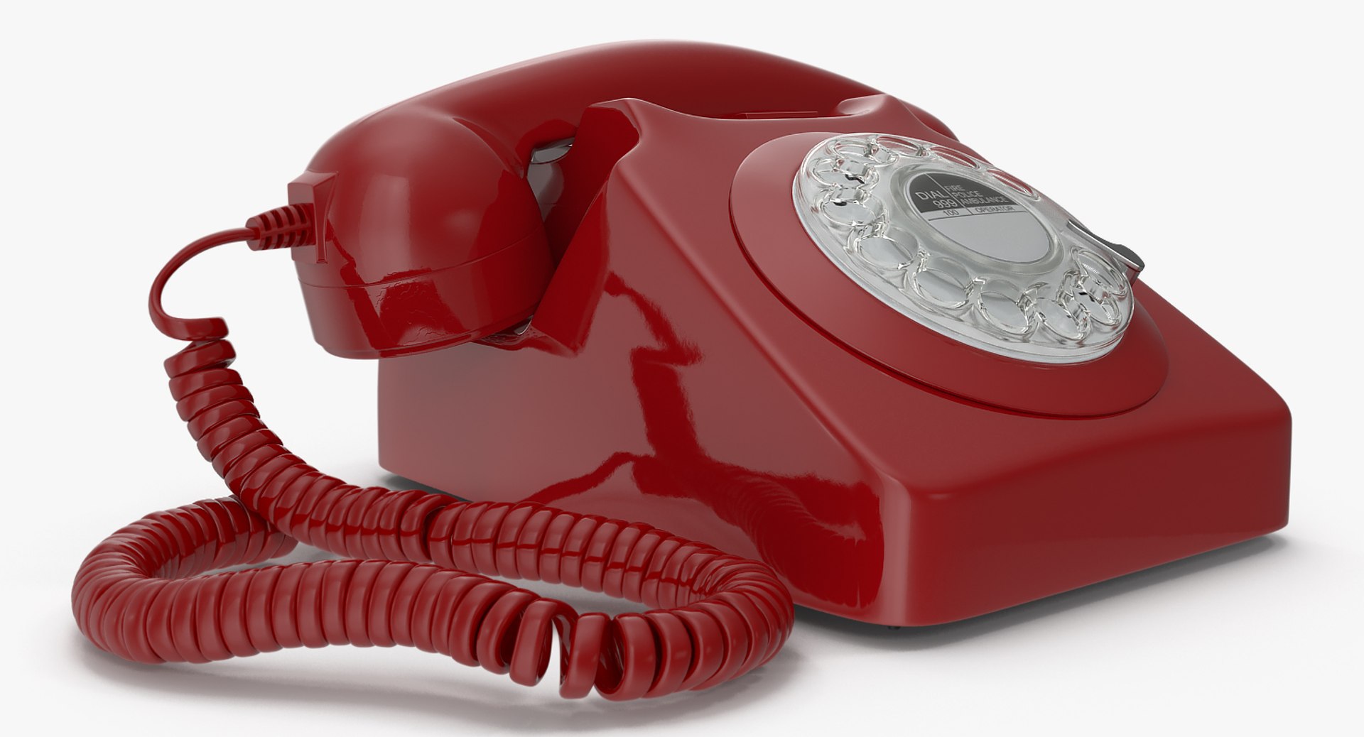 Retro Design Corded Landline 3D Model TurboSquid 1387633