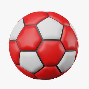 Red Soccer Ball model