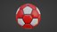 Red Soccer Ball model