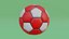 Red Soccer Ball model