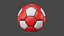 Red Soccer Ball model