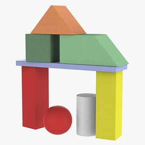 3D primitive building blocks toys