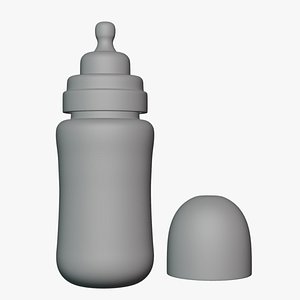 Basic Baby Bottle - Geometry Only No Textures No Materials 3D