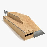 Skate Ramp Fun Box Skateboarding Element F
