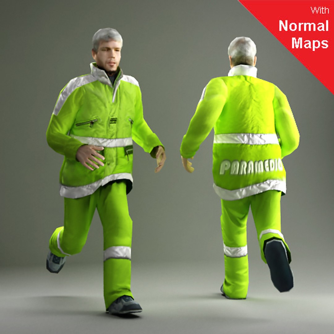 3d model of metropoly characters human