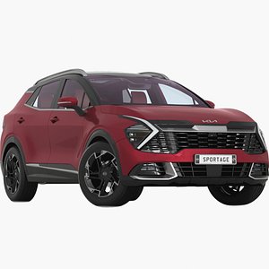 3D Kia Sportage HEV SX 2023 Low Interior