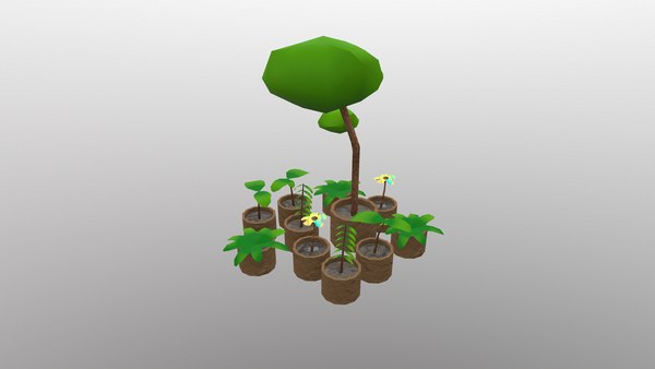 Low Poly Plants model