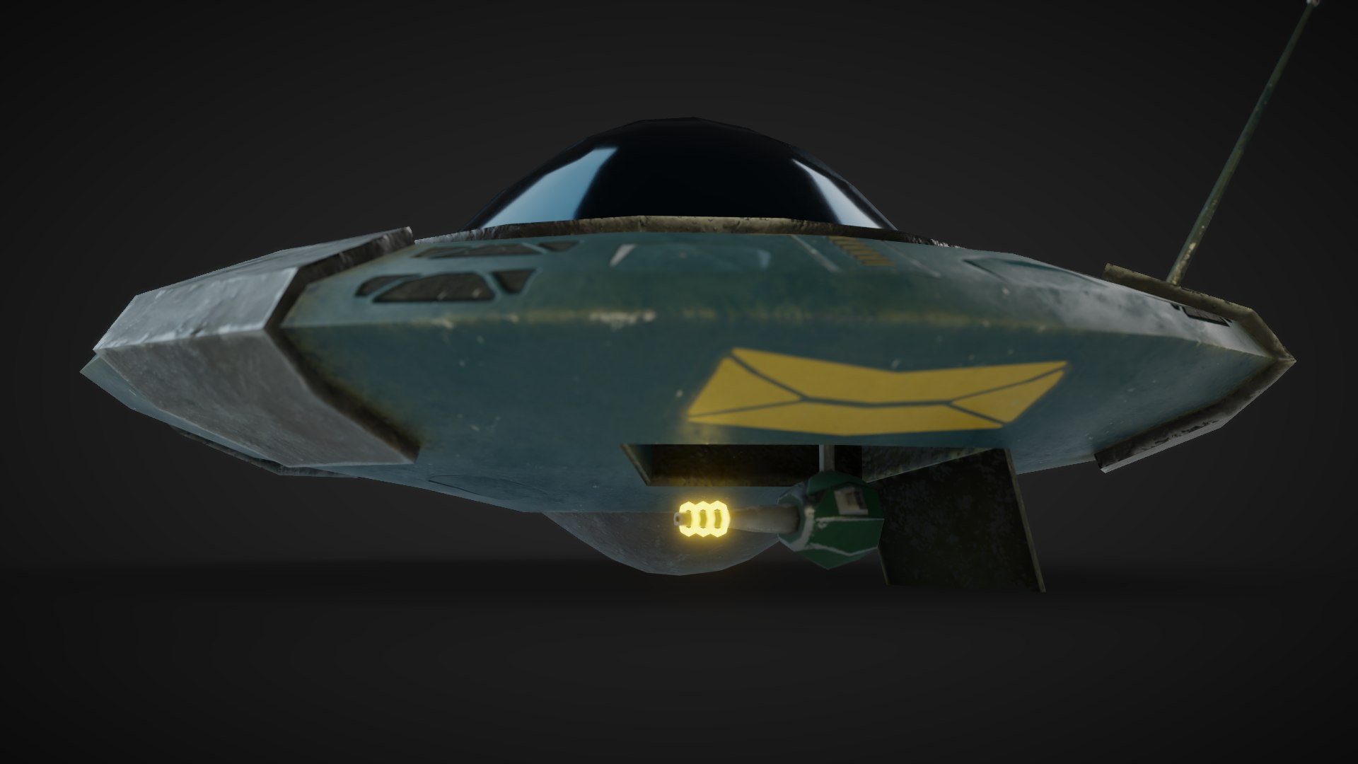 3D Spaceship Rigged Blender TurboSquid 1317129
