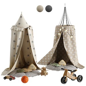 3D Children Room Set 9 Canopy Set